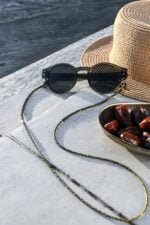 Grandinėlė akiniams samanų spalvos